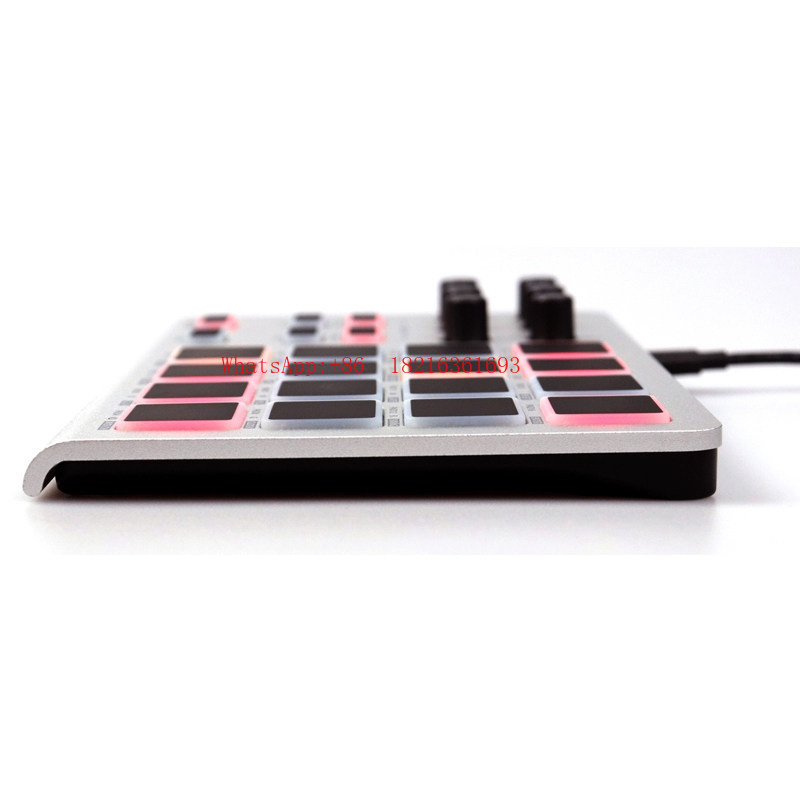 Midi Controller Pad - 20.26NOVO Teclado Controlador MIDI Portátil Fino