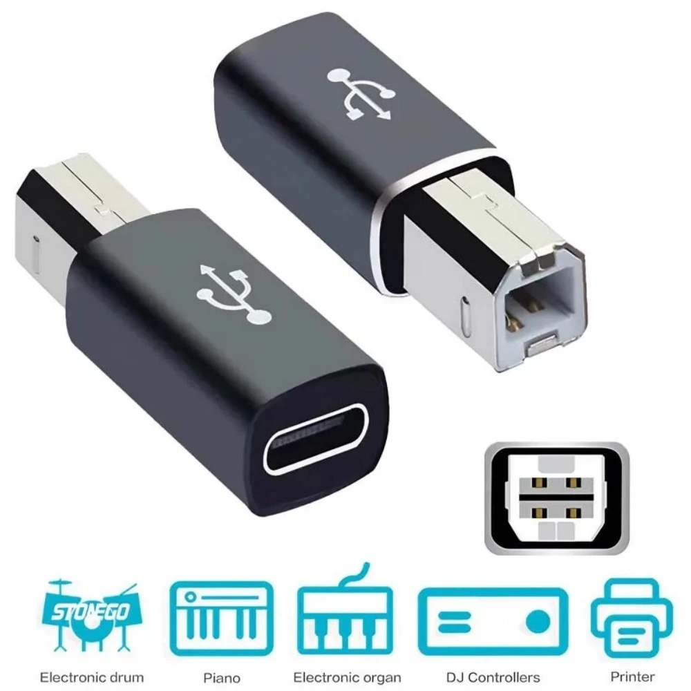 Midi Controller Pad - Adaptador USB B Masculino para USB