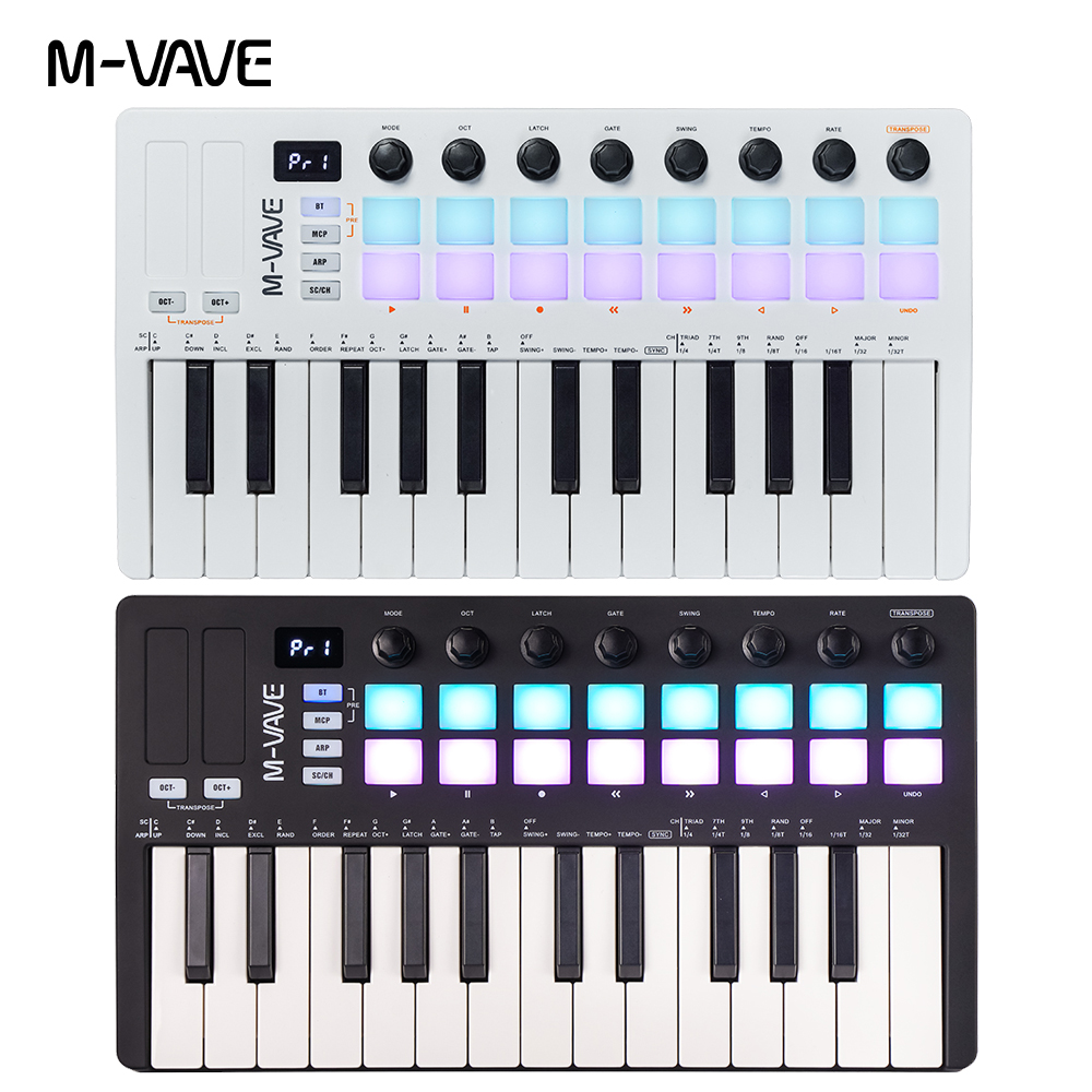 Controlador de Teclado MIDI M- - Midi Controller Pad avaliação e preço