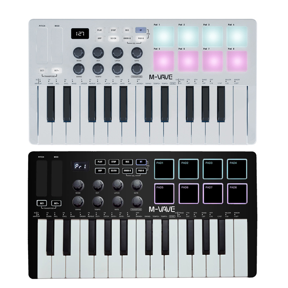 Controlador de Teclado MIDI M- - Midi Controller Pad avaliação e preço