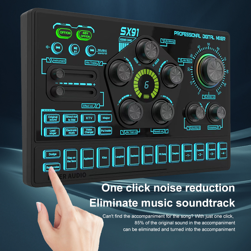 Mixer de áudio sx91 48v com tr - Audio Music Dj avaliação e preço
